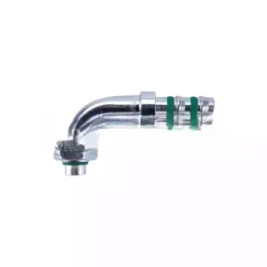 фитинг под клипсу сталь O-Ring гайка резьба 5/8″-18UNF Ø трубки 3/8″ G6 №6 #6 8мм 90° плоская резинка