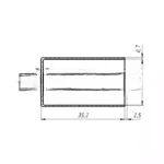 Фитинг под обжимку сталь гайка — сталь Ø резьбы 3/4″ 16 UNF Ø трубки 1/2″ G8 №8 #8 10мм 180° со стак O-Ring с портом R134a 26