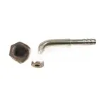 Фитинг под обжимку сталь Ø резьбы 11/16″ 16 UN Ø трубки 3/8″ G6 №6 #6 8мм 90° без стаканаORFS 27