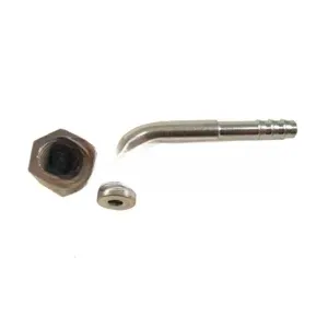 Фитинг под обжимку сталь Ø резьбы 11/16″ 16 UN Ø трубки 3/8″ G6 №6 #6 8мм 90° без стаканаORFS