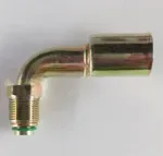Фитинг подвижная гайка сталь Ø резьбы 3/4″-18UNS Ø трубки 1/2″ G8 №8 #8 10мм 90° со стаканом O-Ring 25