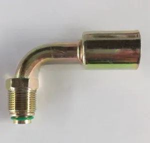 Фитинг подвижная гайка сталь Ø резьбы 3/4″-18UNS Ø трубки 1/2″ G8 №8 #8 10мм 90° со стаканом O-Ring