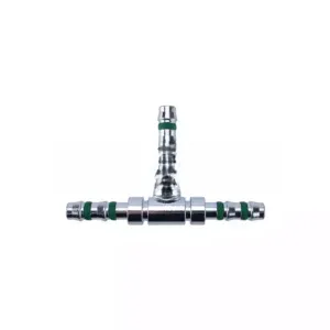 фитинг тройник под клипсу сталь Ø трубки 1/2″ G8 №8 #8 10мм плоская резинка