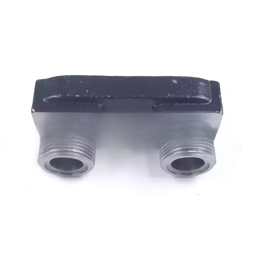 Коллектор соединительный для Valeo TM 15 / 16 / 21 резьба 7/8″-14UNF O-Ring 3/4″-16UNF O-Ring 90° с заправочным портом 22