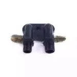 Коллектор соединительный для Valeo TM 15 / 16 / 21 резьба 7/8″-14UNF O-Ring 3/4″-16UNF O-Ring 90° с заправочным портом 26