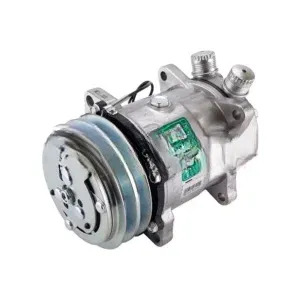 Компрессор кондиционера 7H15 12v A2 выходы вертикальные O-ring 1″-14UNS / 1″-14UNS