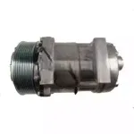Компрессор кондиционера 7H15 12V PV8 аналог Sanden 8244 7465 вход/выход 166мм выход M8x125 болт датчик давления 30