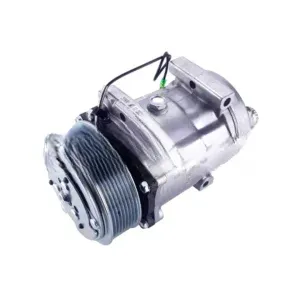 Компрессор кондиционера 7Н15 PV8 12V шкив 119 мм выходы горизонтальные 1″-14UNS O-Ring