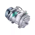 Компрессор кондиционера 7Н15 PV8 12V шкив 119мм выходы горизонтальные — O-Ring 7/8-14UNF — 3/4-16UNF 28