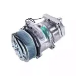 Компрессор кондиционера 7Н15 PV8 24V шкив 119мм выходы горизонтальные — O-Ring 7/8-14UNF — 3/4-16UNF 27