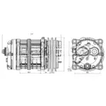 Компрессор кондиционера TM-15 А2 12V 30