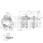 Компрессор кондиционера TM-21 А2 24V 28