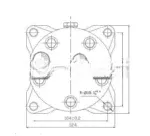 Компрессор кондиционера выходы горизонтальные O-ring 3/4″-7/8″ 28