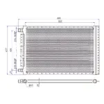 Радиатор кондиционера 18″х22″х20 мм тип D вход резьба 3/4″-16UNF выход резьба 5/8″-18UNF O-Ring 26