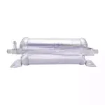 Ресивер горизонтальный 220х88 V1300мл 5/8″ 18UNF O-Ring под фитинг 3/8″ G6 №6 O-Ring 26