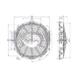 Вентилятор 10″ 12V 100W PULL аналог Spal VA11-AP7/C-57A 26