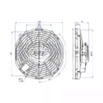 Вентилятор 10″ 12V 120W PULL 28