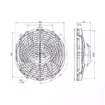 Вентилятор 10″ 12V 120W PUSH 28