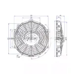 Вентилятор 10″ 12V 80W PULL аналог Spal VA11-AP8/C-29A 26