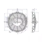 Вентилятор 10″ 12V 80W PULL аналог Spal VA11-AP8/C-57A 26