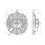 Вентилятор 10″ 24V 120W PULL 28