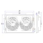Вентилятор 10″ 24V 2x80W PUSH 28