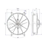 Вентилятор 11″ 24V 120W PULL аналог Spal VA03-BP70/LL-37A 28