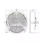 Вентилятор 11″ 24V 150W PULL 28