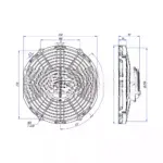 Вентилятор 11″ 24V 150W PULL аналог Spal VA09-BP50/C-27A 28