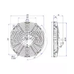 Вентилятор 12″ 24V 144W PULL аналог Spal VA10-BP50/C-25A 28