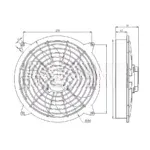 Вентилятор 12″ 24V 160W PULL 28