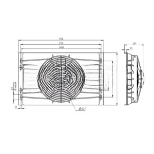 Вентилятор 24V 120W PULL 3