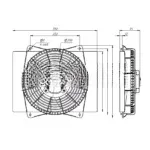 Вентилятор 24V 140W PULL 28
