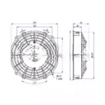 Вентилятор 7″ 12V 100W PULL аналог Spal VA14-AP7/C-34A 28