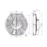 Вентилятор 9″ 24V 120W PULL 28